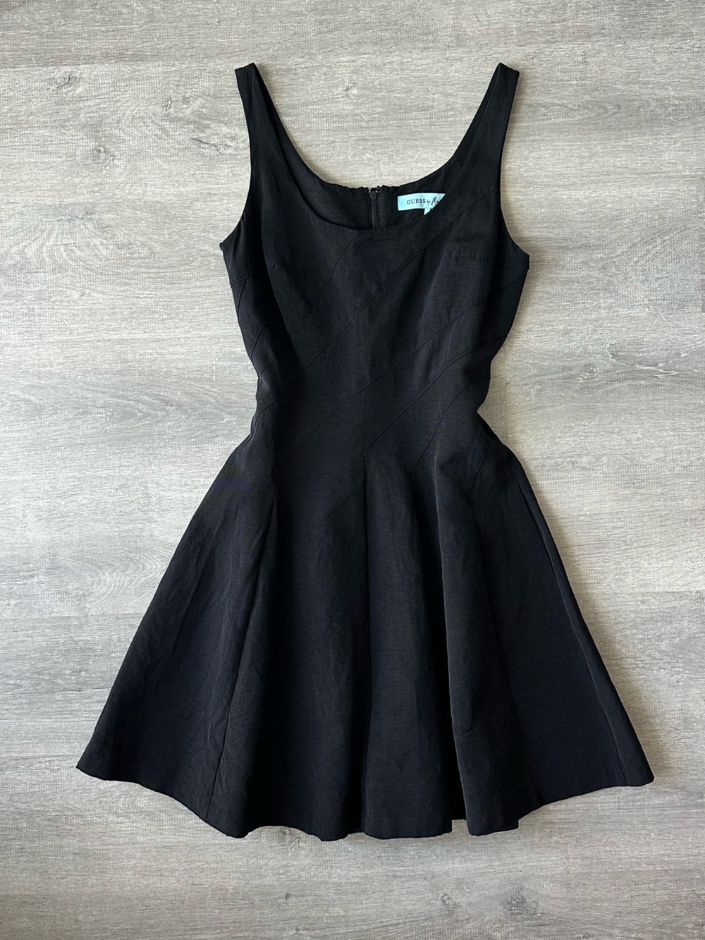 Guess by Marciano Classic Black Sleeveless Fit-and-Flare Dress